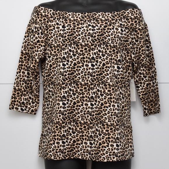 FTF LEOPARD STYLE TOP - Picture 1 of 2